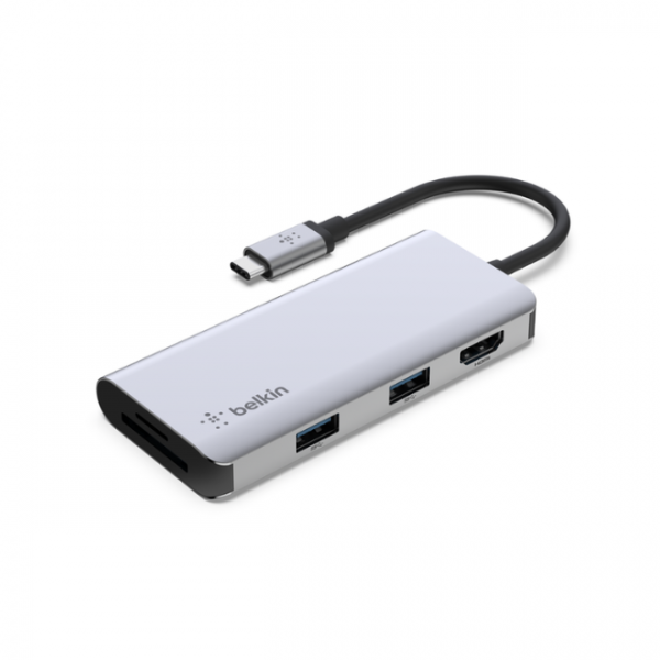 BELKIN USB-C 5-IN-1 MULTIPORT ADAPTER HUB (AVC007BTSGY)