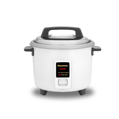 PANASONIC CONVENTIONAL RICE COOKER 1.0 LITRE SRY10GWSKN WHITE
