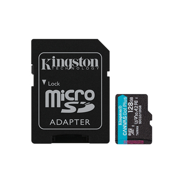 Kingston Canvas Go! Plus 128GB microSD Memory Card (SDCG3/128GB)