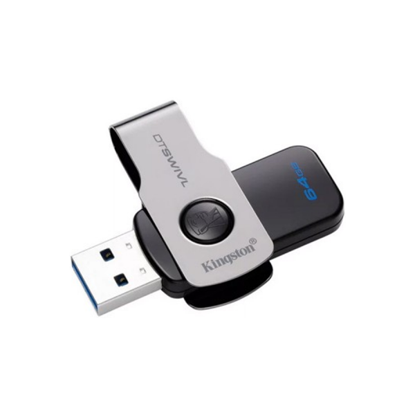 Kingston DataTraveler Swivl Flash Drive 64GB/USB3.0 (DTSWIVL/64GB) DTSWIVL/64GB