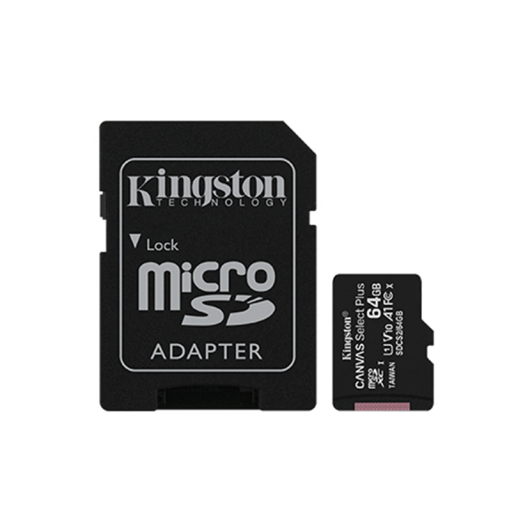 Kingston Canvas Select Plus microSD Card - 64GB (SDCS2/64GB) SDCS2/64GB